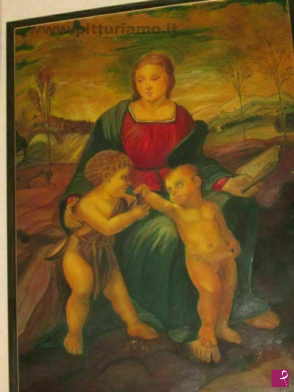 quadri in vendita online - COPIA RAFFAELLO MADONNA DEL CARDELLINO
