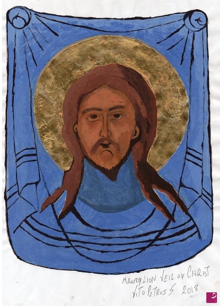 quadri in vendita online - Copia stampata di Mandylion velo di Cristo