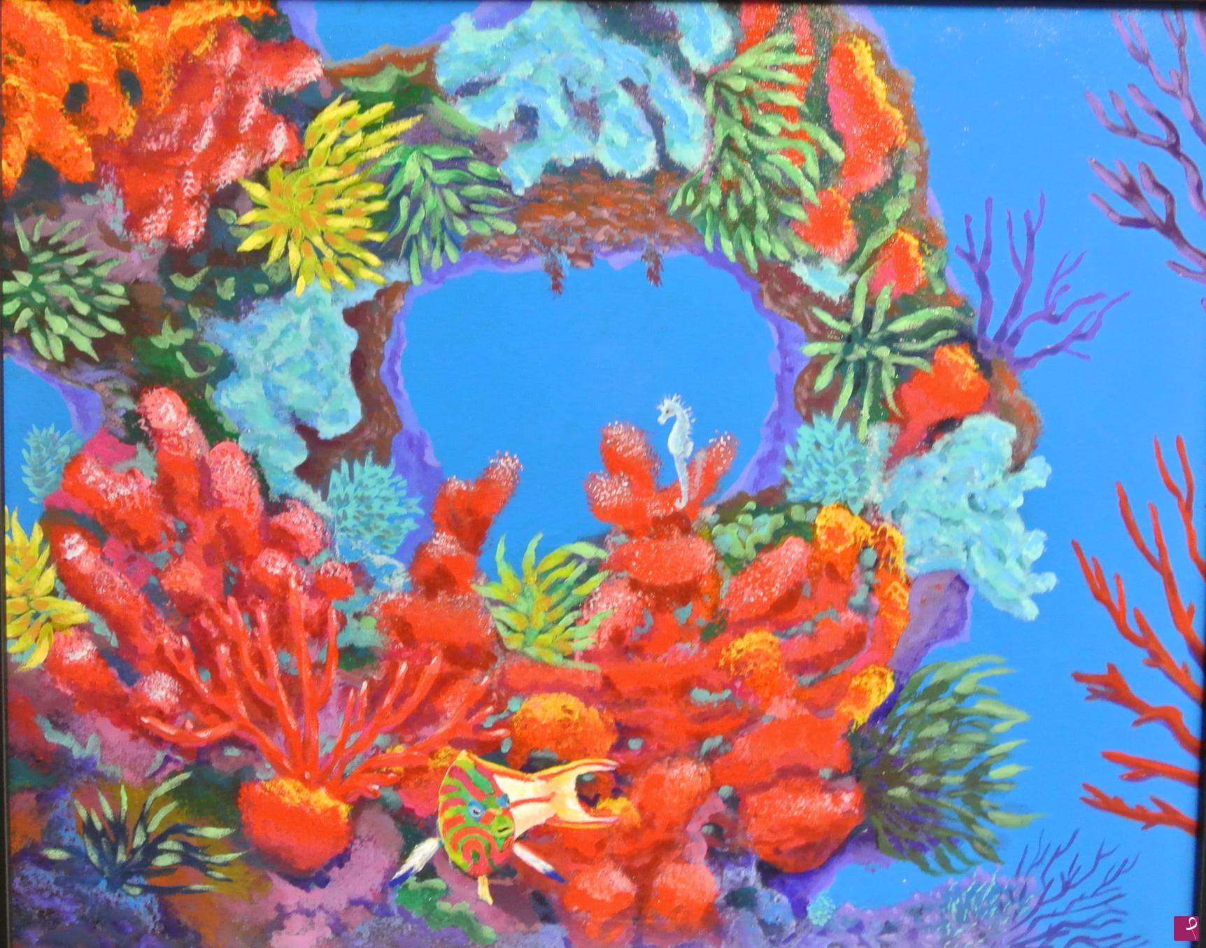 quadri in vendita online - Coral Life 6 - con elegante cornice