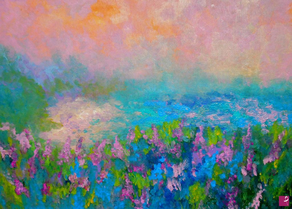 quadri in vendita online - Cornish coastal flowers - 381