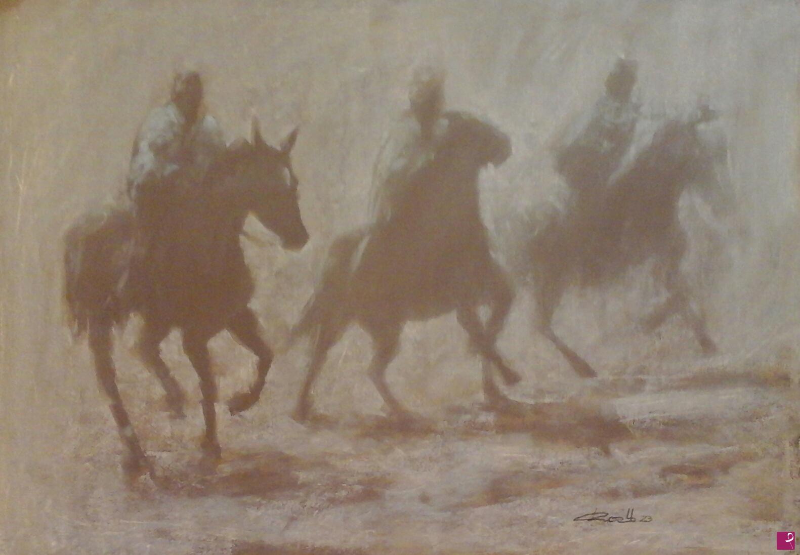 quadri in vendita online - Corsa campestre 