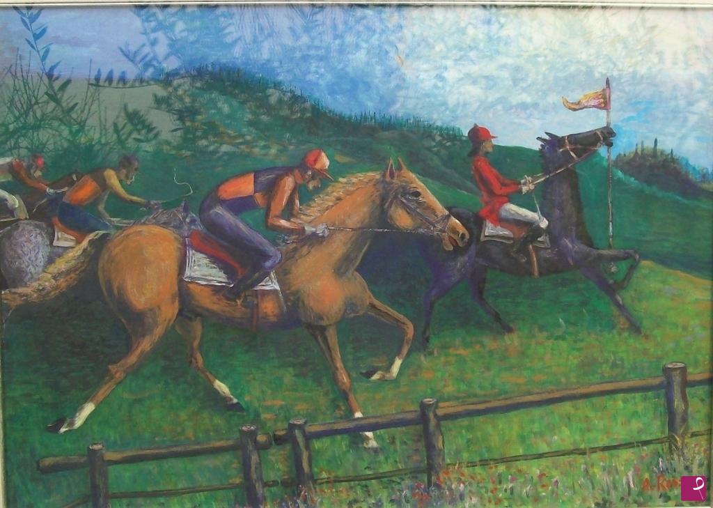 quadri in vendita online - CORSA IPPICA  (2006)