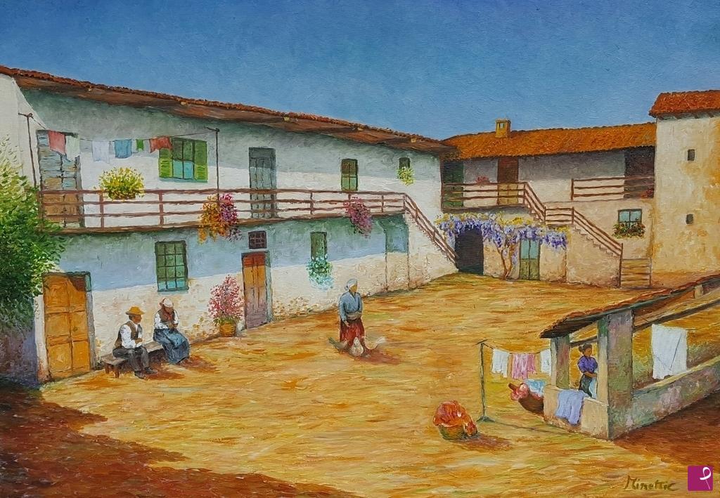 quadri in vendita online - Corte contadina