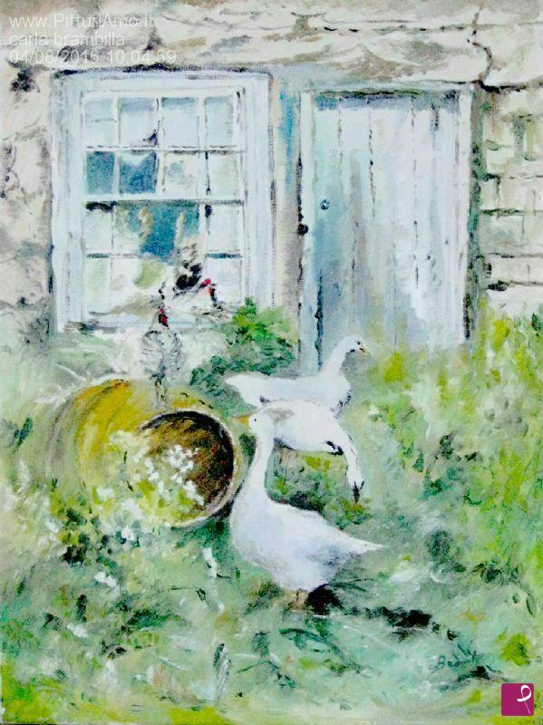quadri in vendita online - cortile contadino