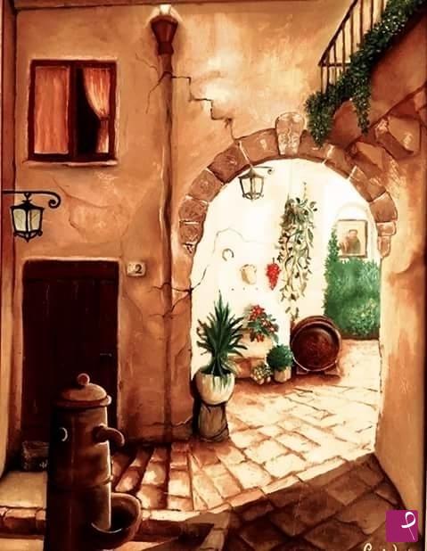quadri in vendita online - cortile Gallipolino