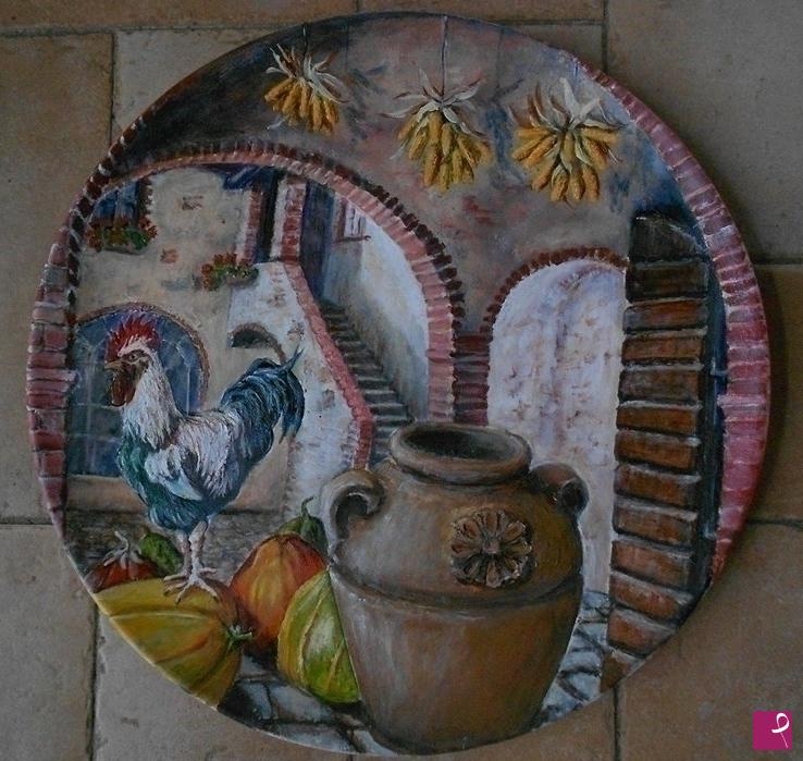 quadri in vendita online - cortile toscano