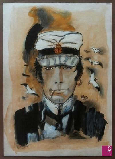 quadri in vendita online - Corto Maltese 0° ( tribute to Hugo Pratt)
