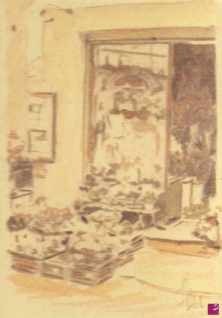 quadri in vendita online - Cortona - Bottega del fioraio