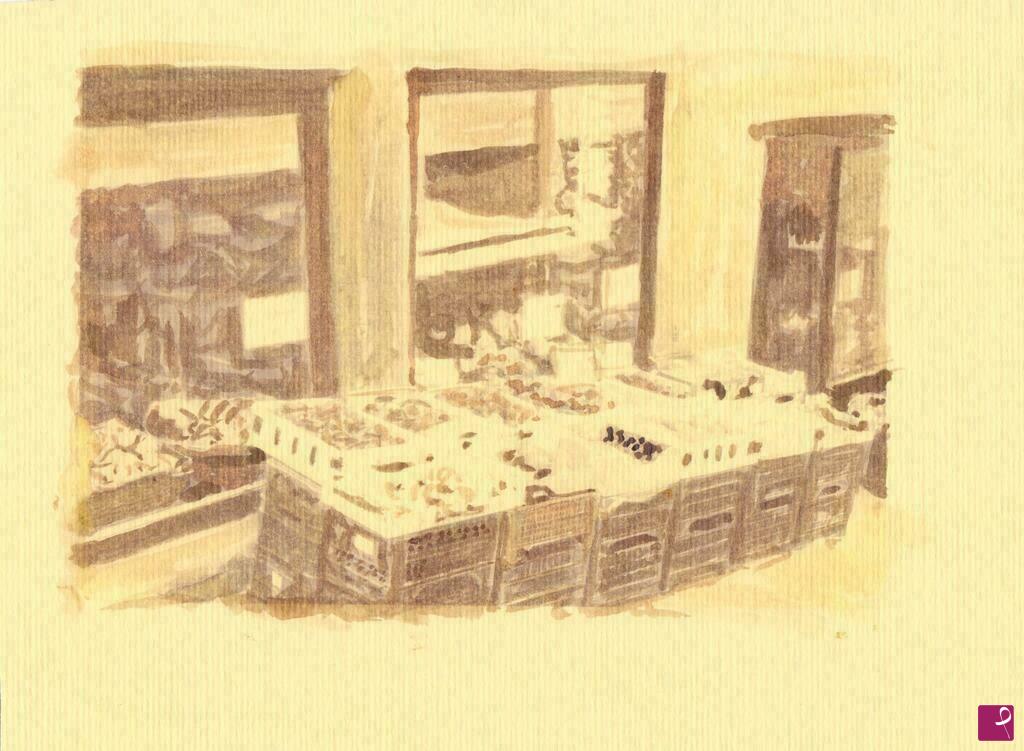 quadri in vendita online - Cortona - Bottega del fruttivendolo