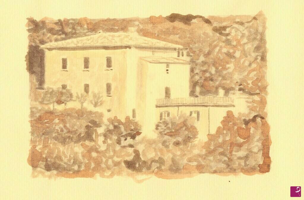 quadri in vendita online - Cortona - Casa Colonica