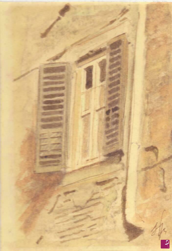 quadri in vendita online - Cortona - Finestra