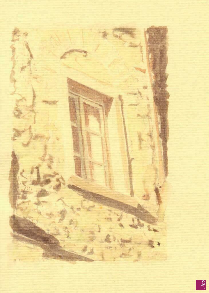 quadri in vendita online - Cortona - Finestra