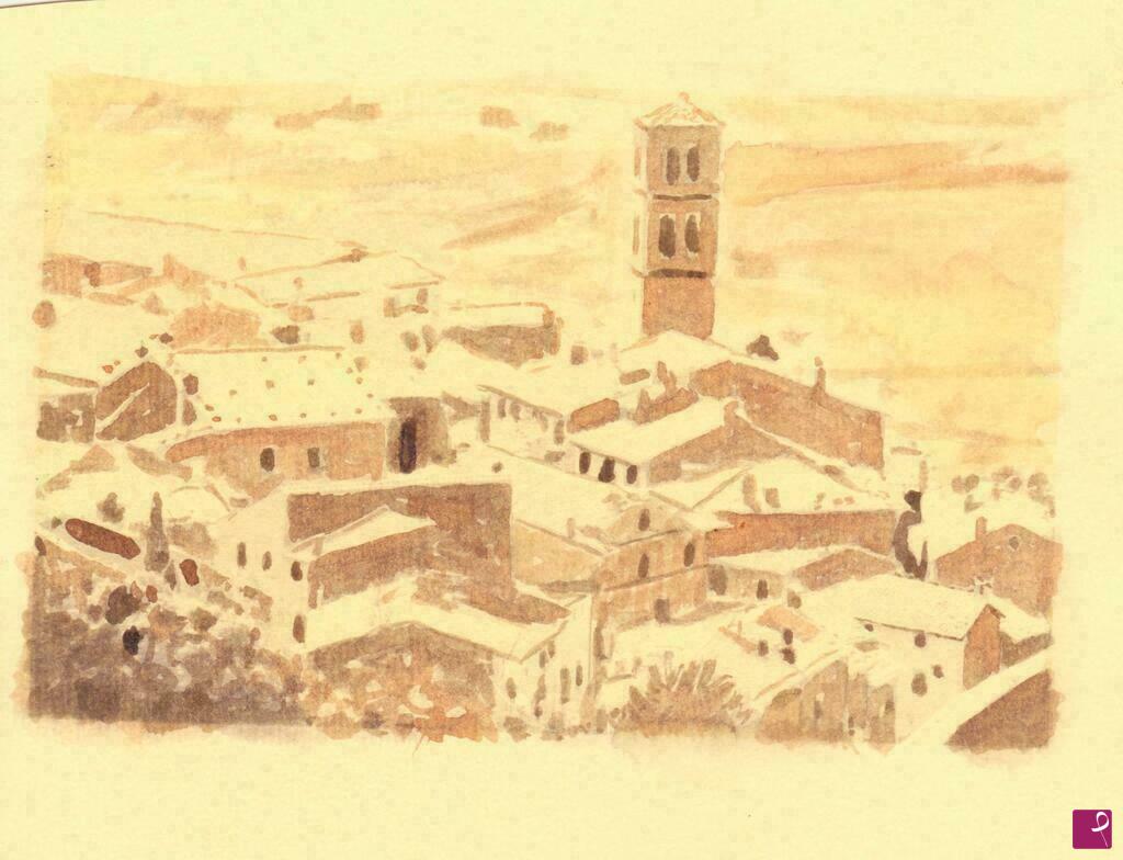 quadri in vendita online - Cortona - Veduta