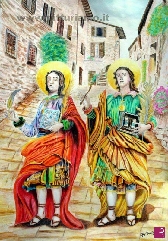 quadri in vendita online - Cosma e Damiano - i Santi Medici