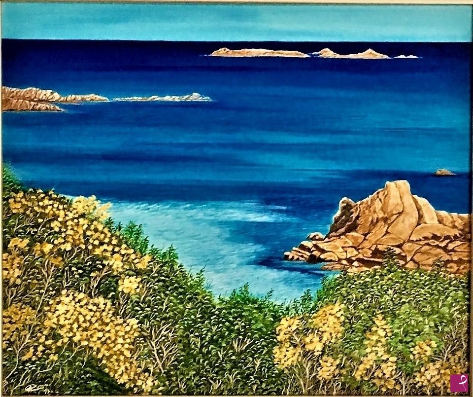 quadri in vendita online - Costa smeralda - SPIAGGIA DEL PRINCIPE -