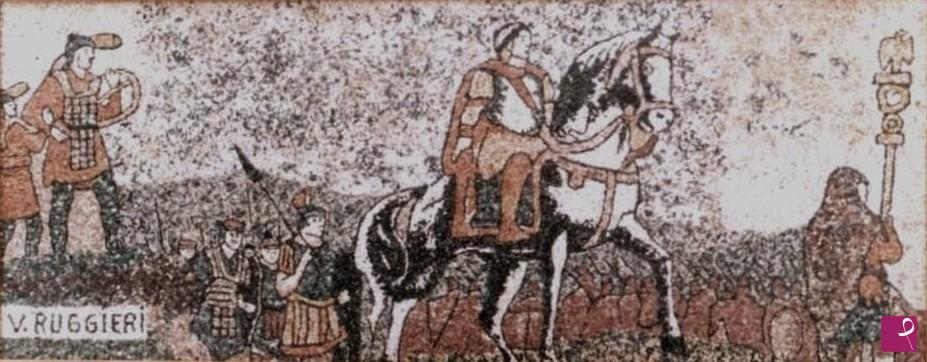 quadri in vendita online - COSTANTINO CON IL SUO ESERCITO