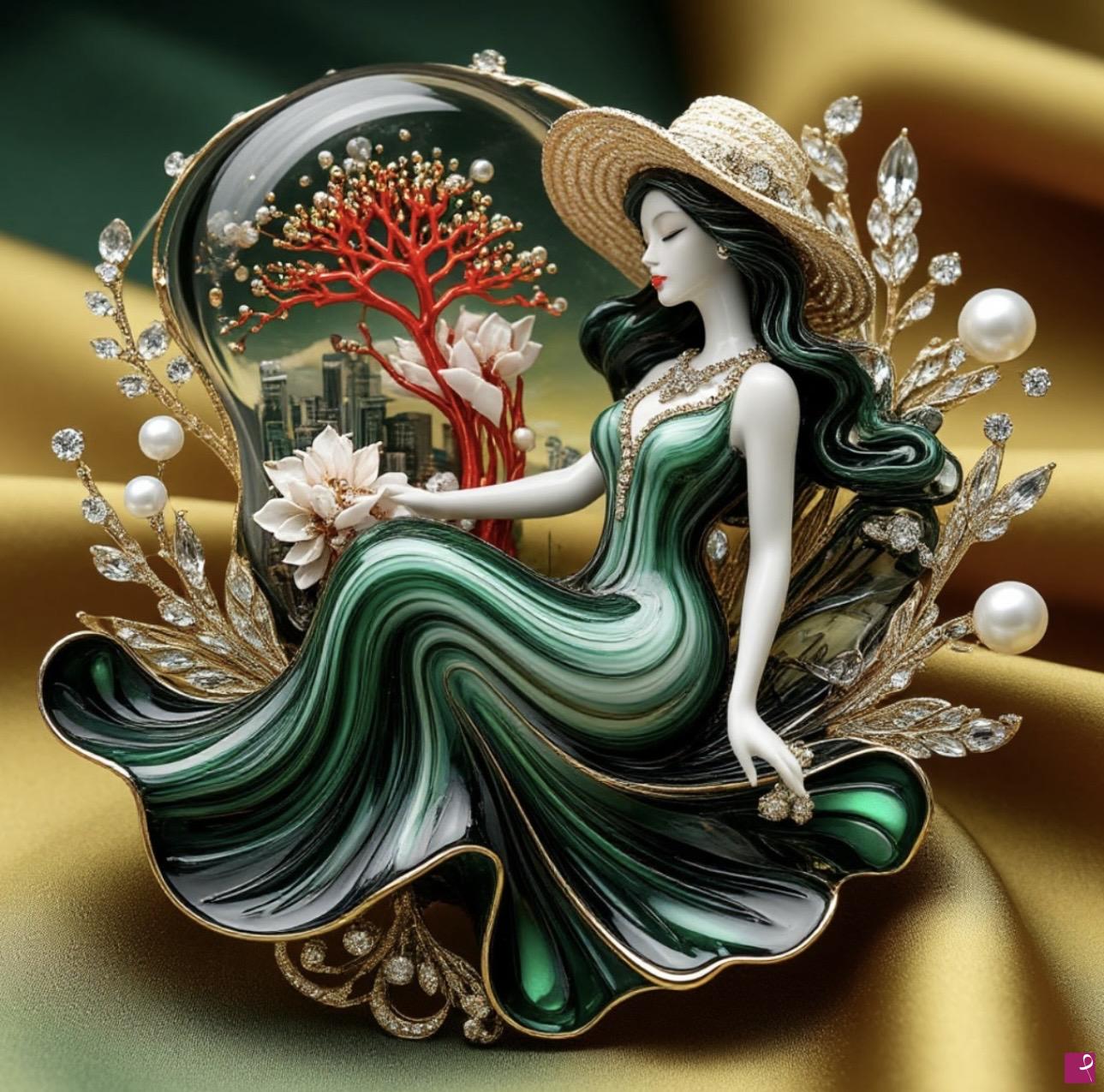 quadri in vendita online - Costume brooch