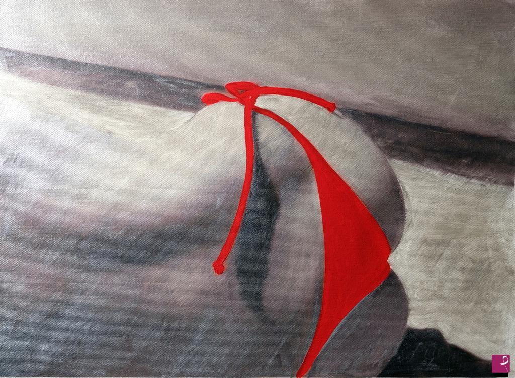 quadri in vendita online - costume rosso