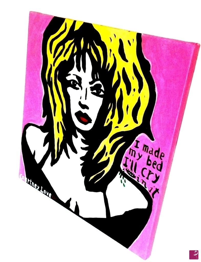 quadri in vendita online - COURTNEY LOVE_I MADE MY BED(I'LL CRY IN IT)