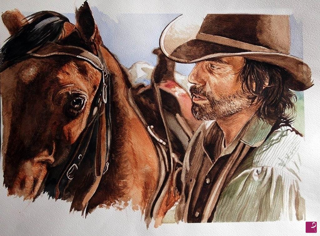 quadri in vendita online - Cow Boy