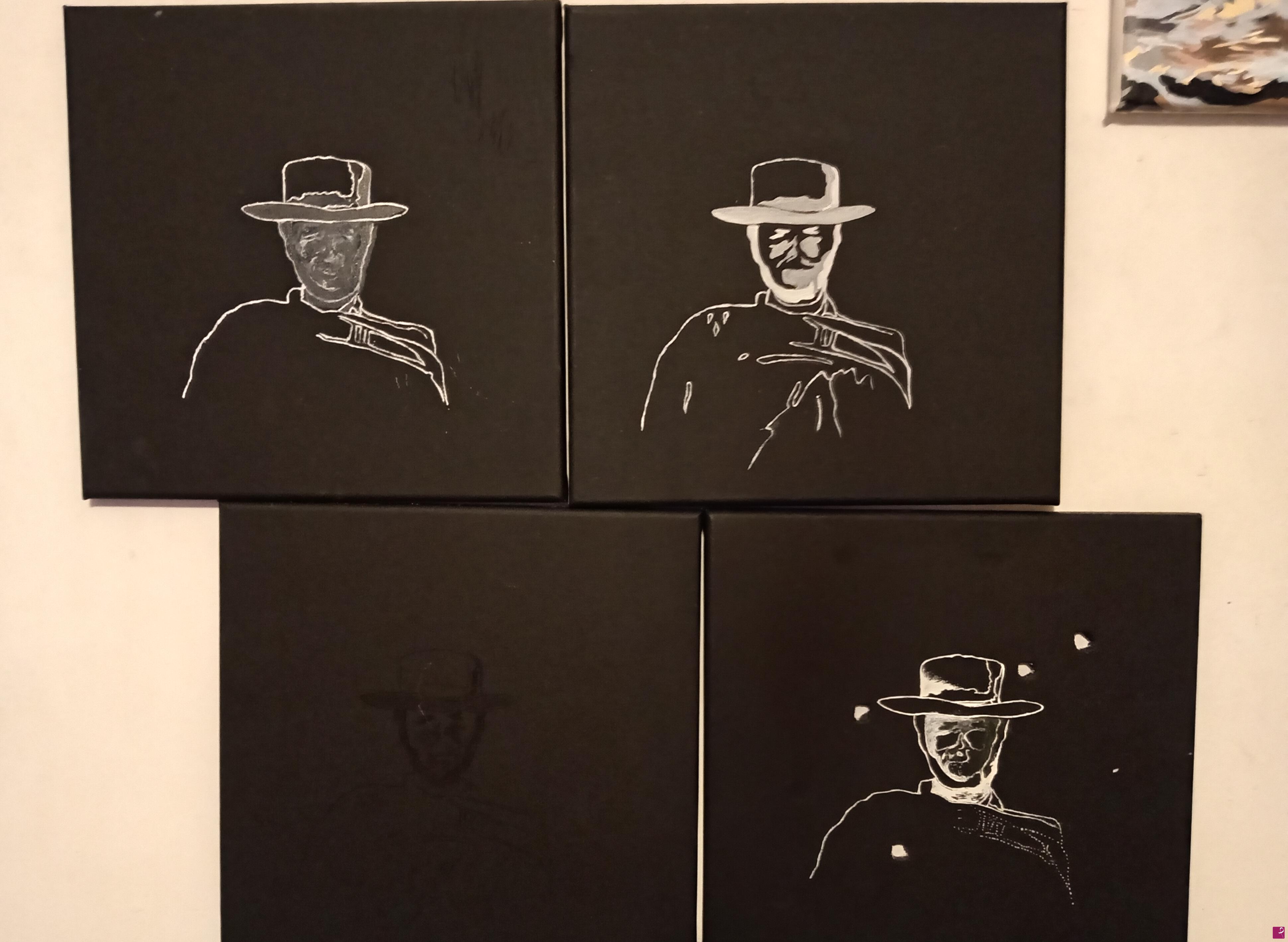 quadri in vendita online - Cowboy 