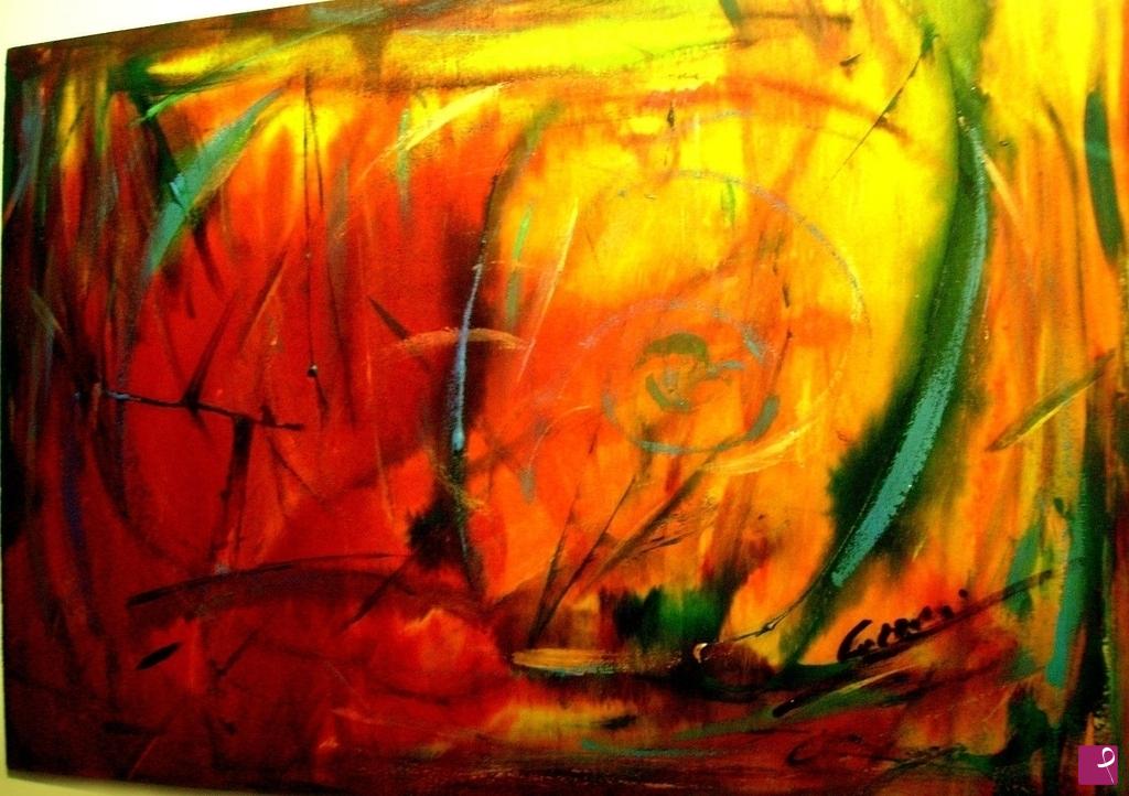 quadri in vendita online - COZZANI "COLORE MATERICO" astratto dipinto opera en. AMADIO FONTANA