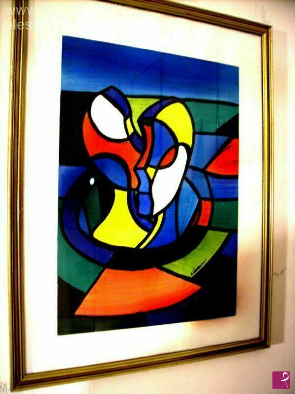 quadri in vendita online - COZZANI dipinto astratto olio,Opera gen kostabi,bonalumi,castellani,lodola,chia