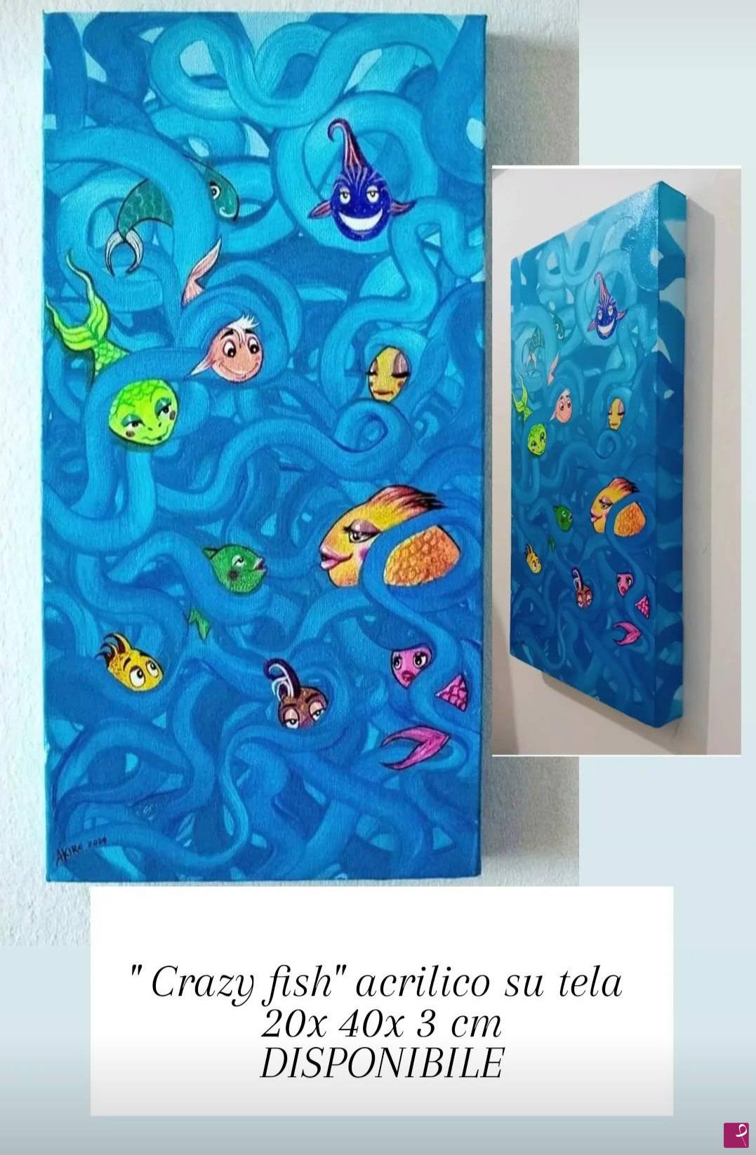 quadri in vendita online - Crazy Fish
