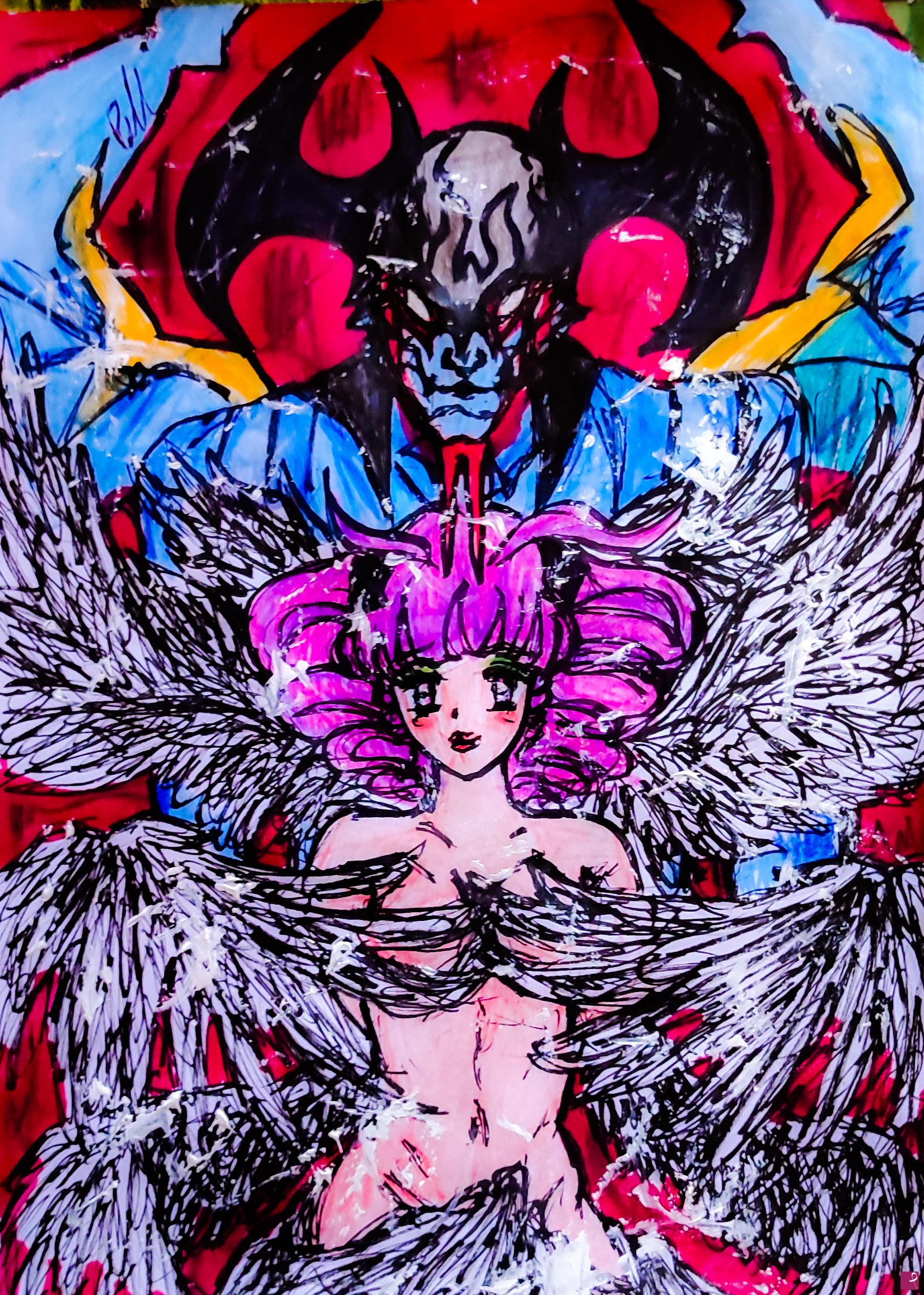 quadri in vendita online - Creamy e Devilman 