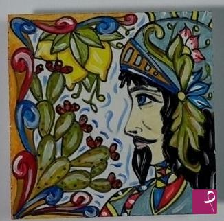 quadri in vendita online - Creazioni artistiche siciliane - collezione 2020 n.° 16  serie: souvenir siciliani 