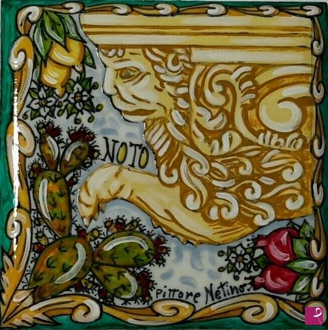 quadri in vendita online - Creazioni artistiche siciliane - collezione 2021 n.° 17  serie : souvenir siciliani