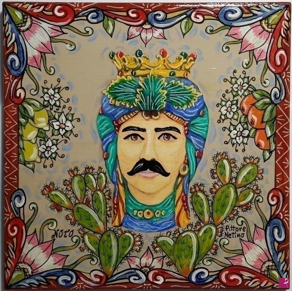 quadri in vendita online - Creazioni artistiche siciliane - collezione 2021 n.° 24 serie : souvenir siciliani 