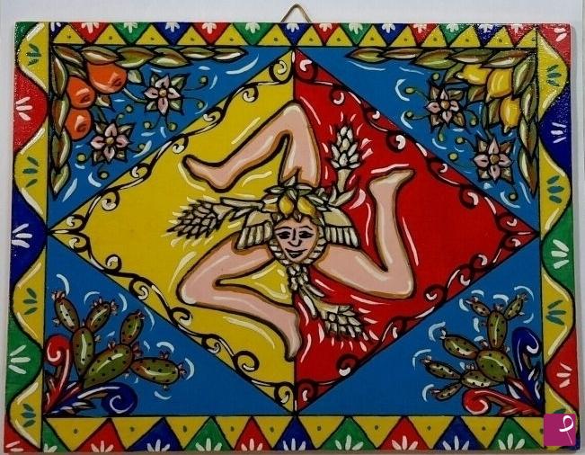 quadri in vendita online - Creazioni siciliane - collezione 2019 n.° 109   serie : souvenir siciliani 