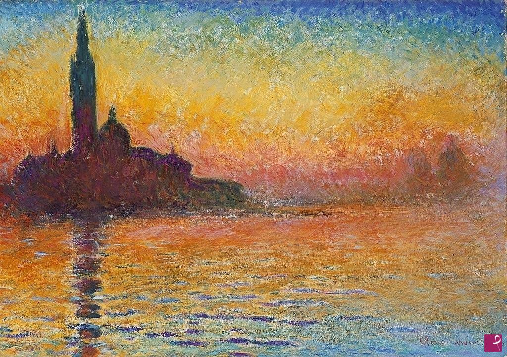 quadri in vendita online - CREPUSCOLO A VENEZIA