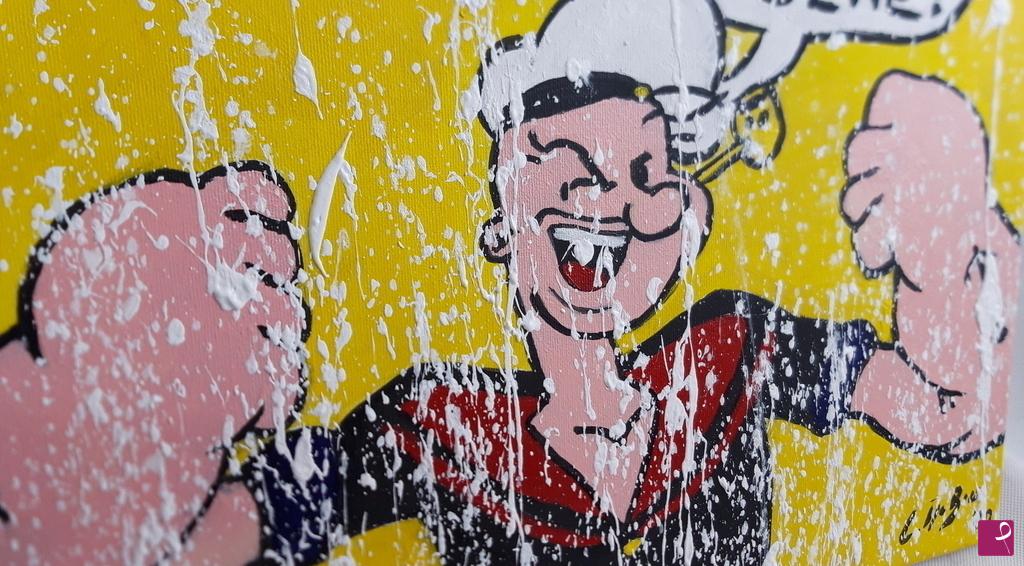 quadri in vendita online - Cristiano De Biase- Andrà tutto bene POPEYE 20