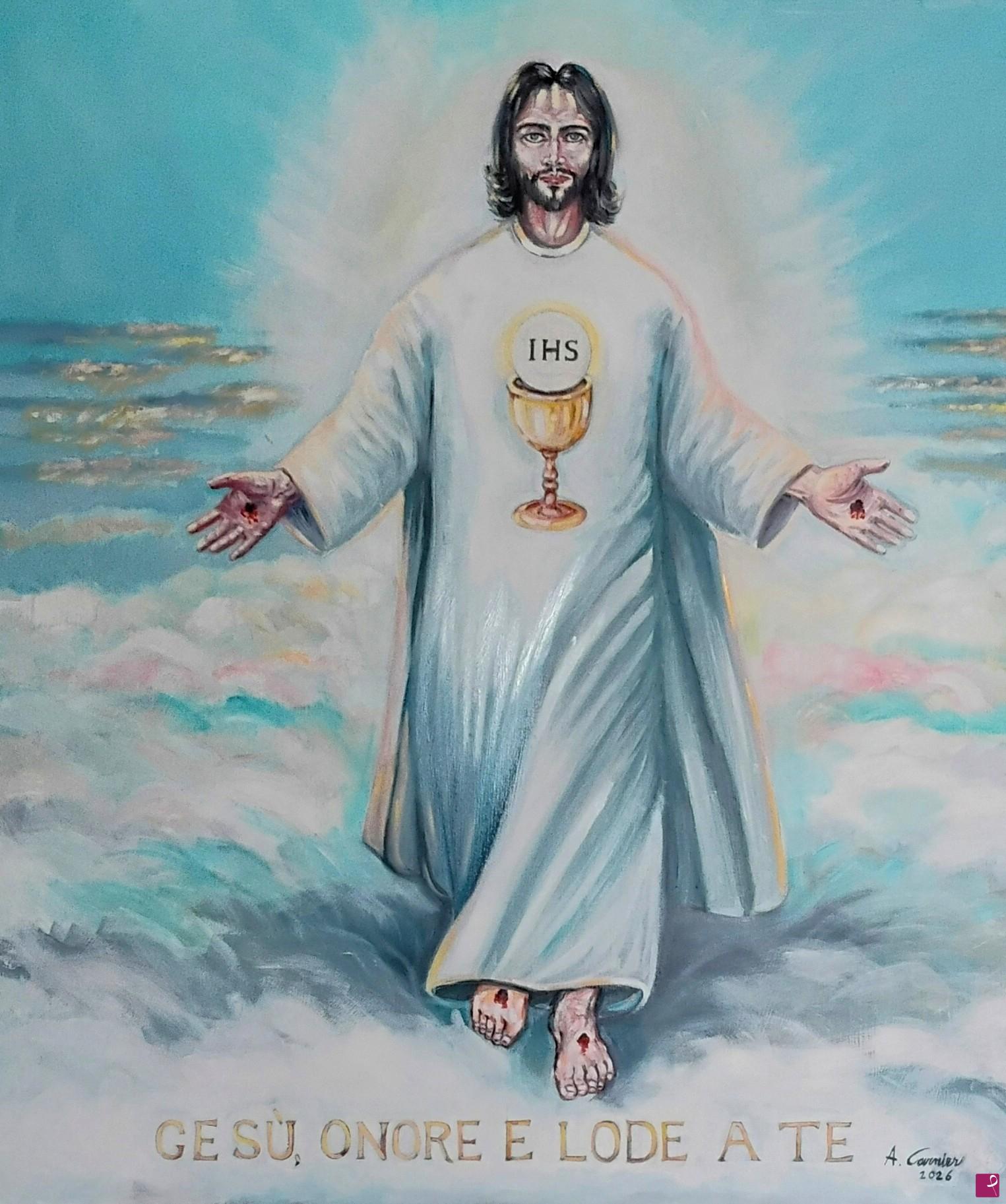 quadri in vendita online - Cristo accog6