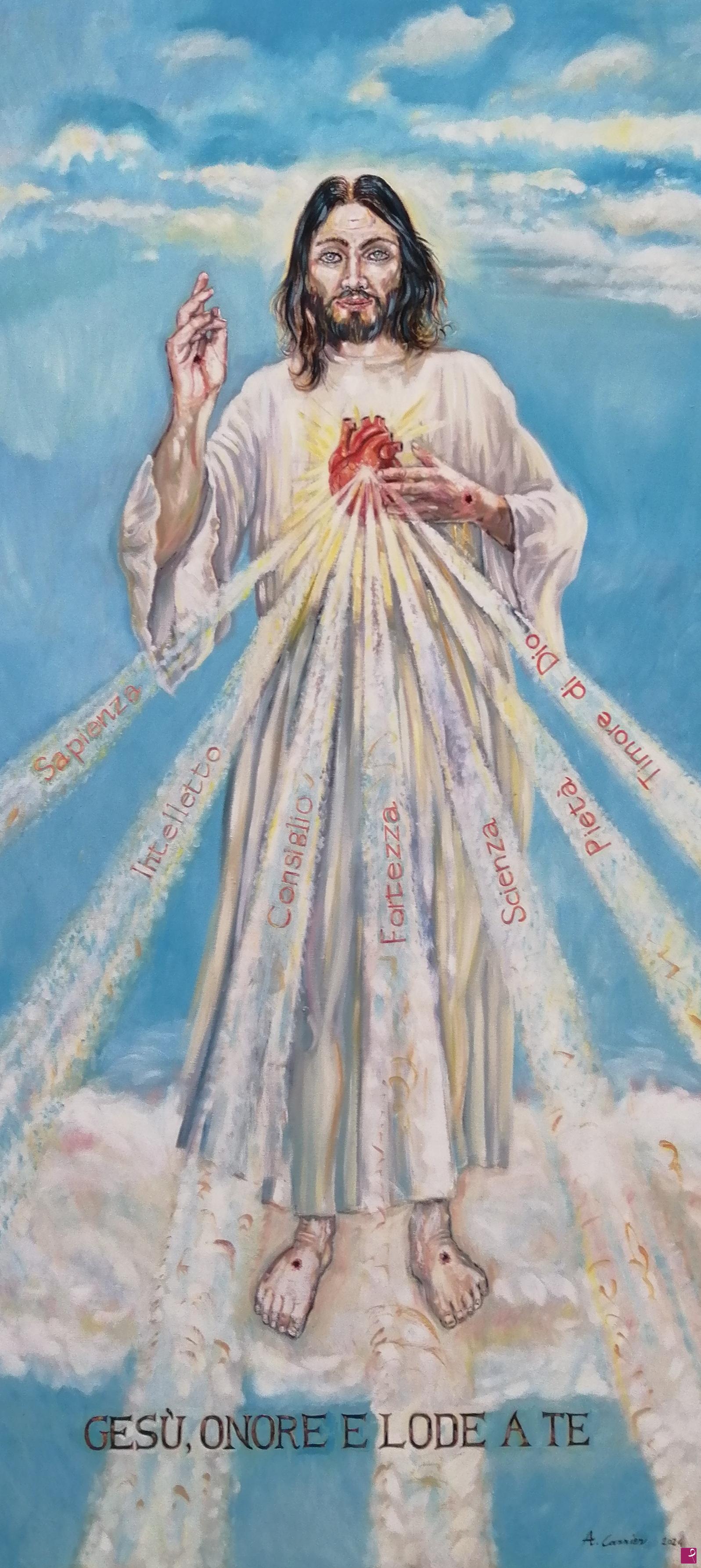 quadri in vendita online - Cristo Benedicente 