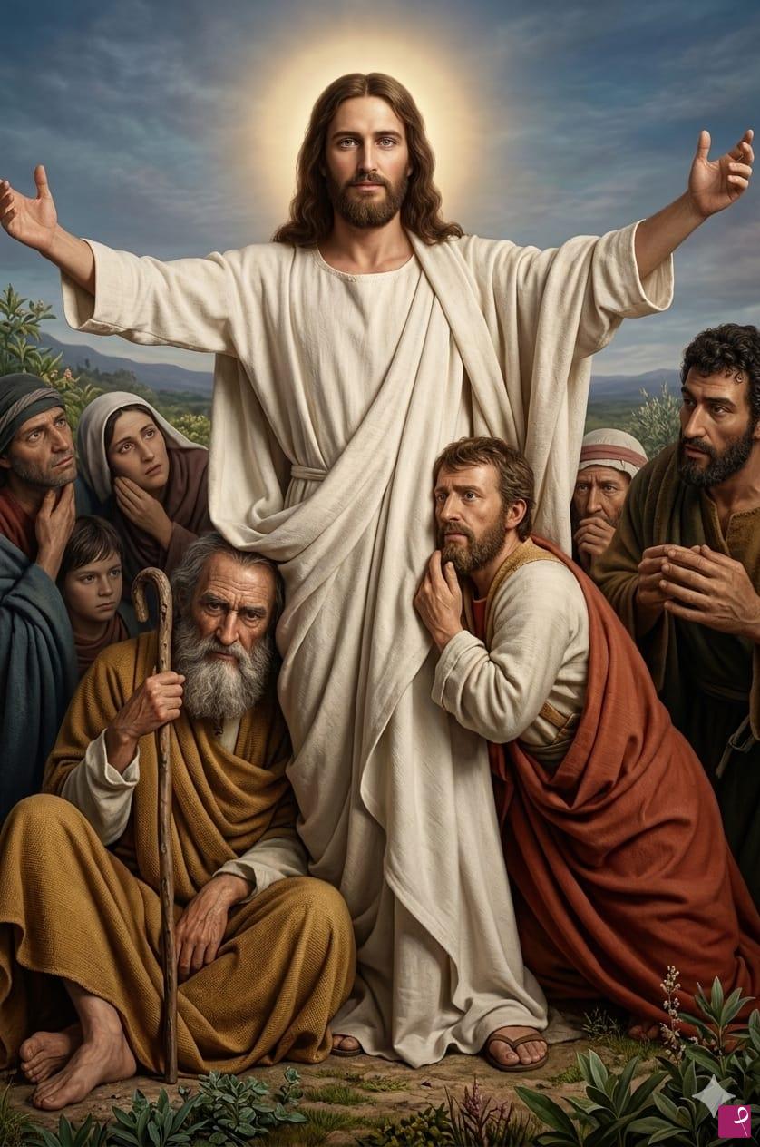 quadri in vendita online - Cristo e i discepoli 