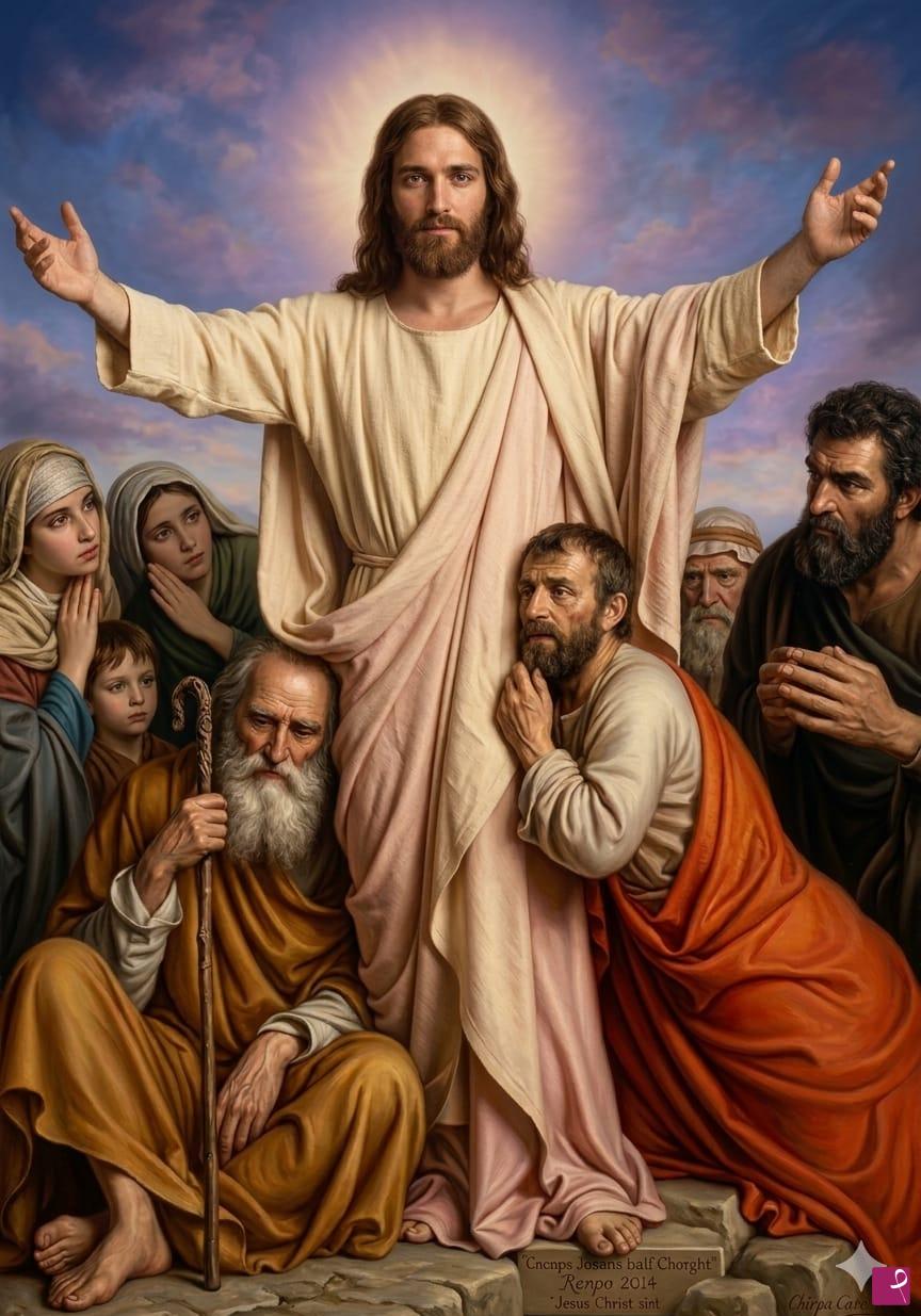 quadri in vendita online - Cristo e i discepoli 