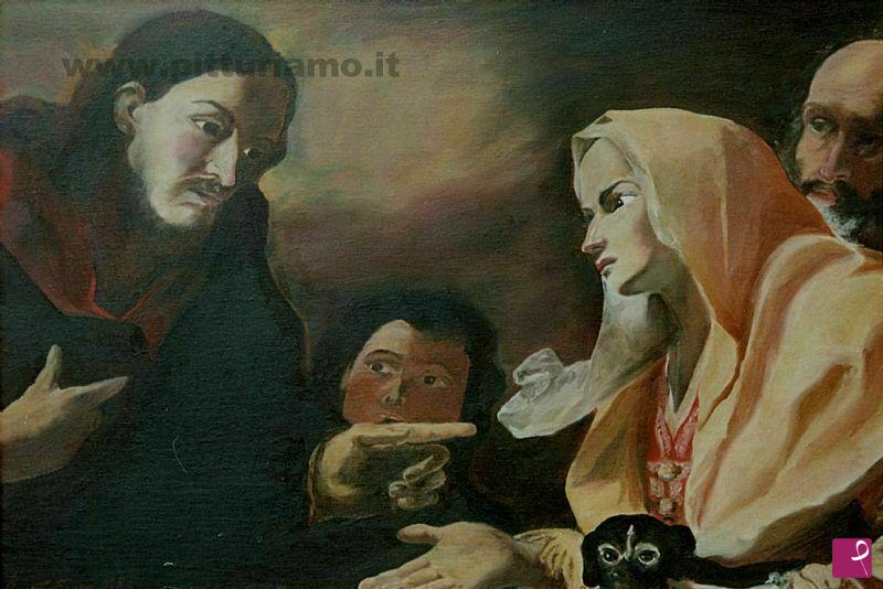 quadri in vendita online - cristo e la cananea
