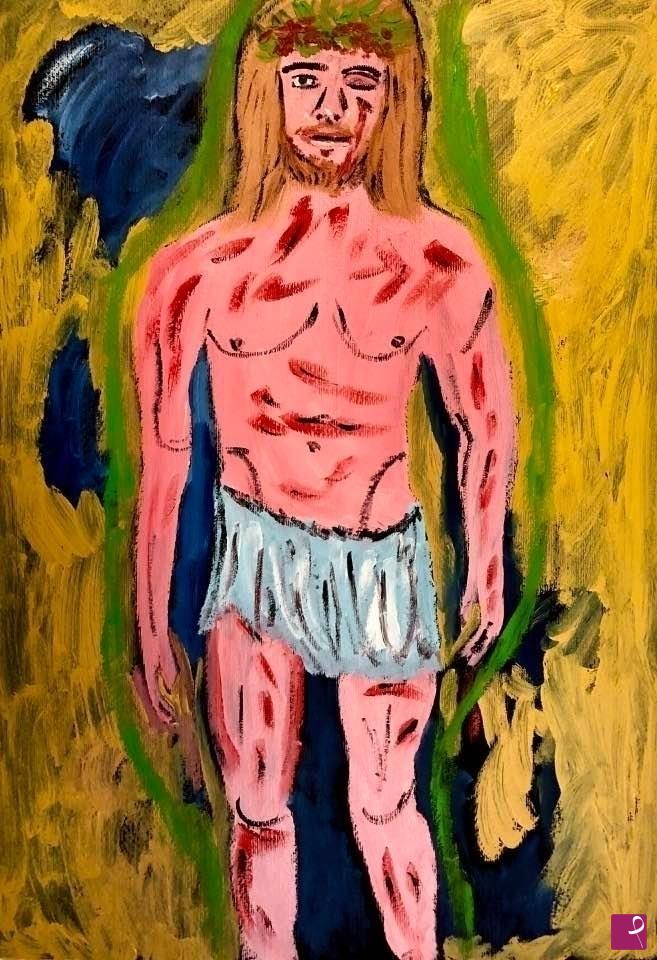 quadri in vendita online - Cristo flagellato 