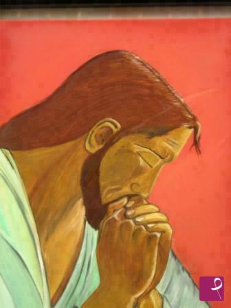 quadri in vendita online - Cristo in preghiera