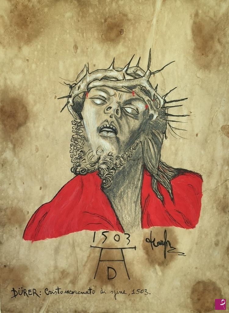 quadri in vendita online - Cristo incoronato di spine