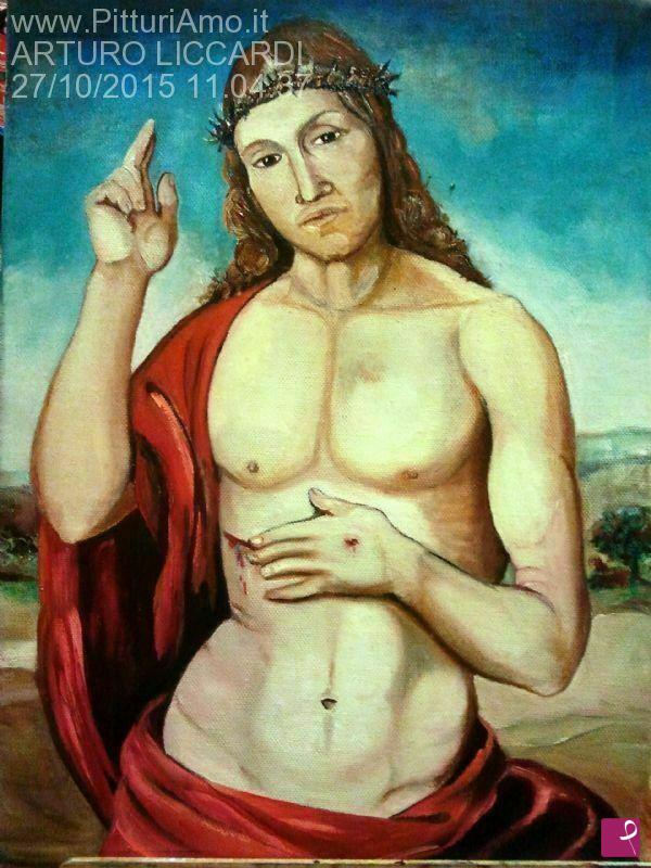 quadri in vendita online - Cristo redentore benedicente  - da Raffaello