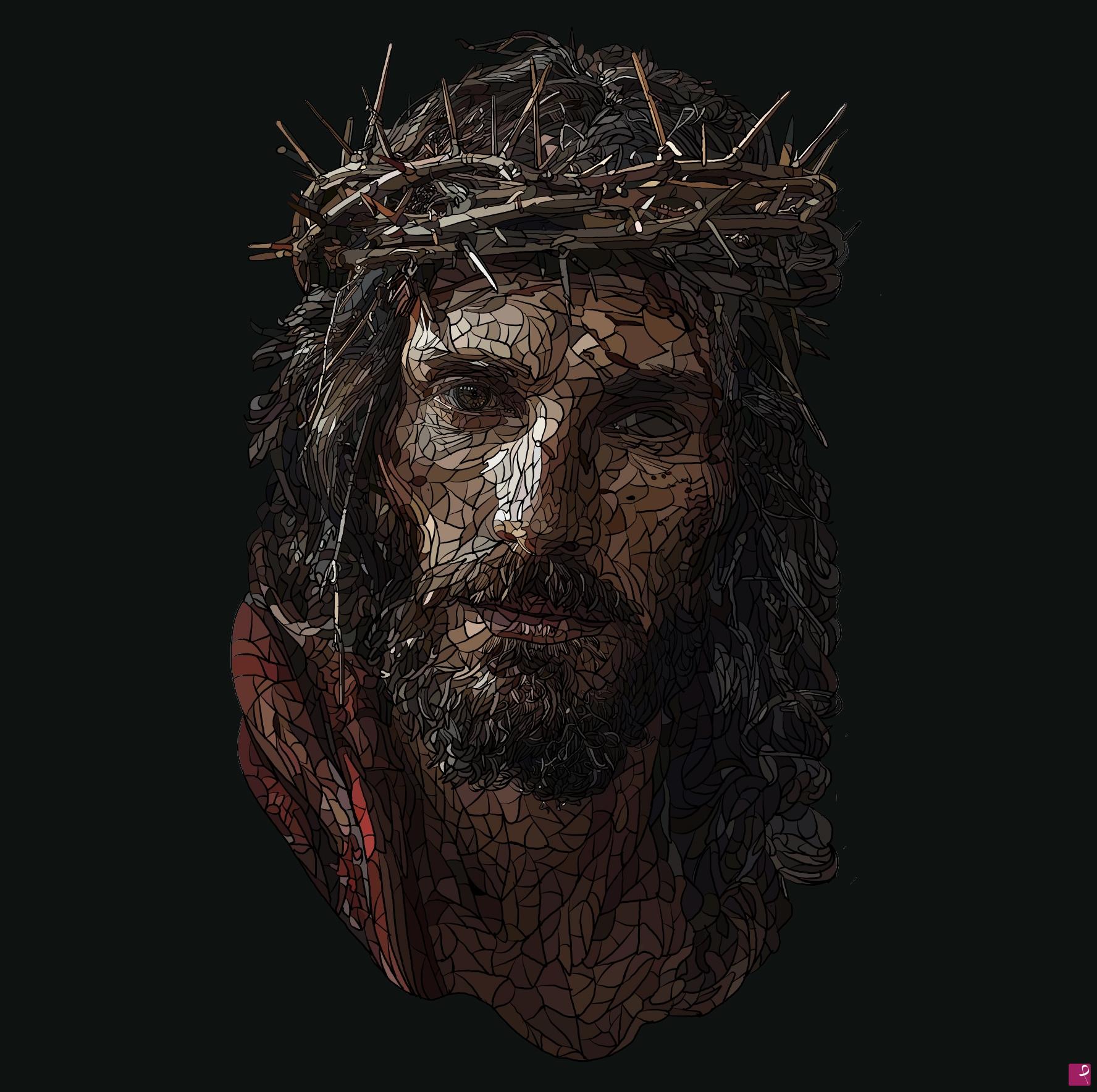 quadri in vendita online - Cristo spinato