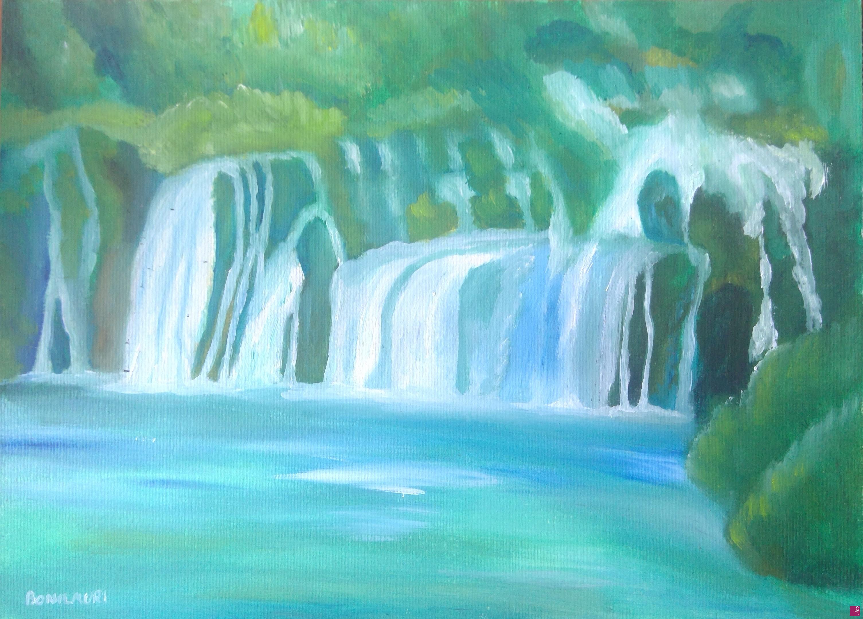 quadri in vendita online - Croazia parco naturale di Plitvice
