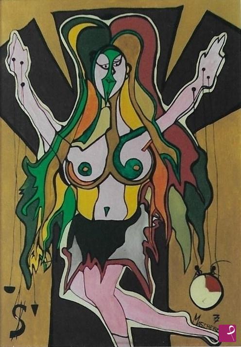 quadri in vendita online - Crocefissione - 1977