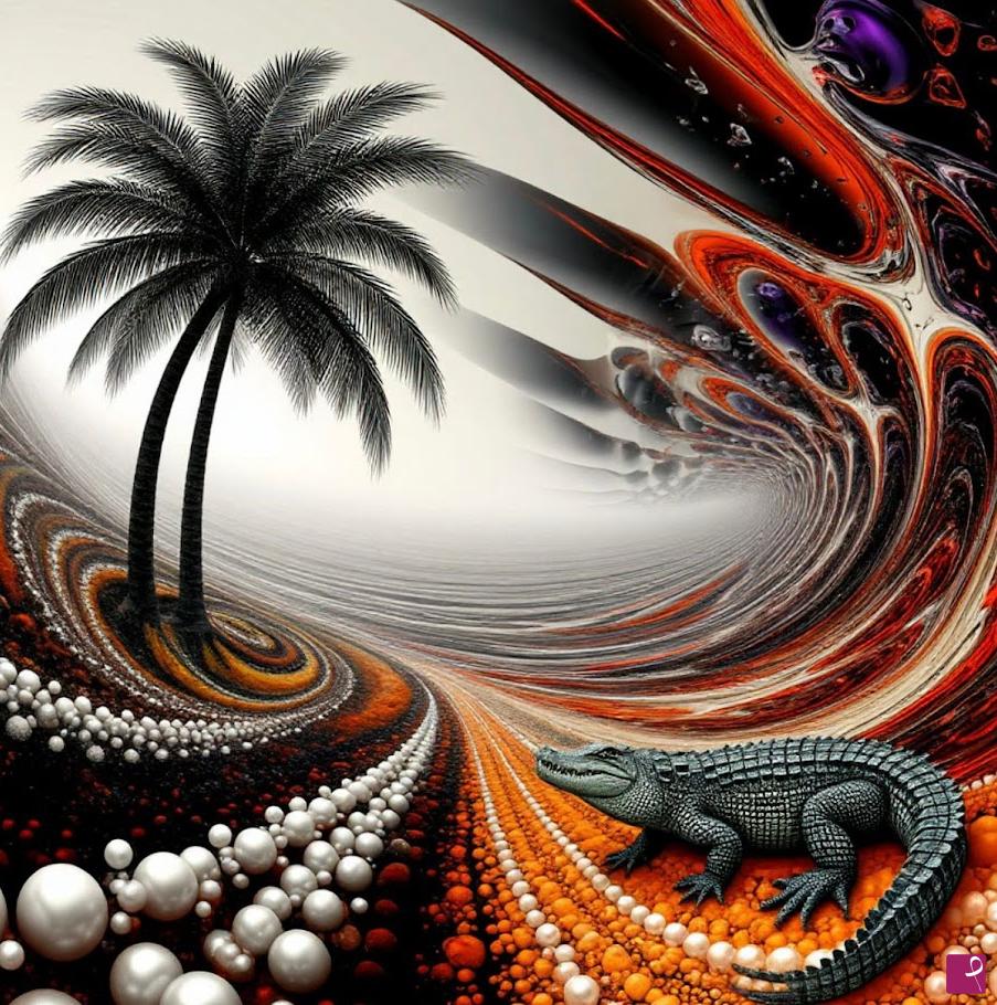 quadri in vendita online - Crocodile art