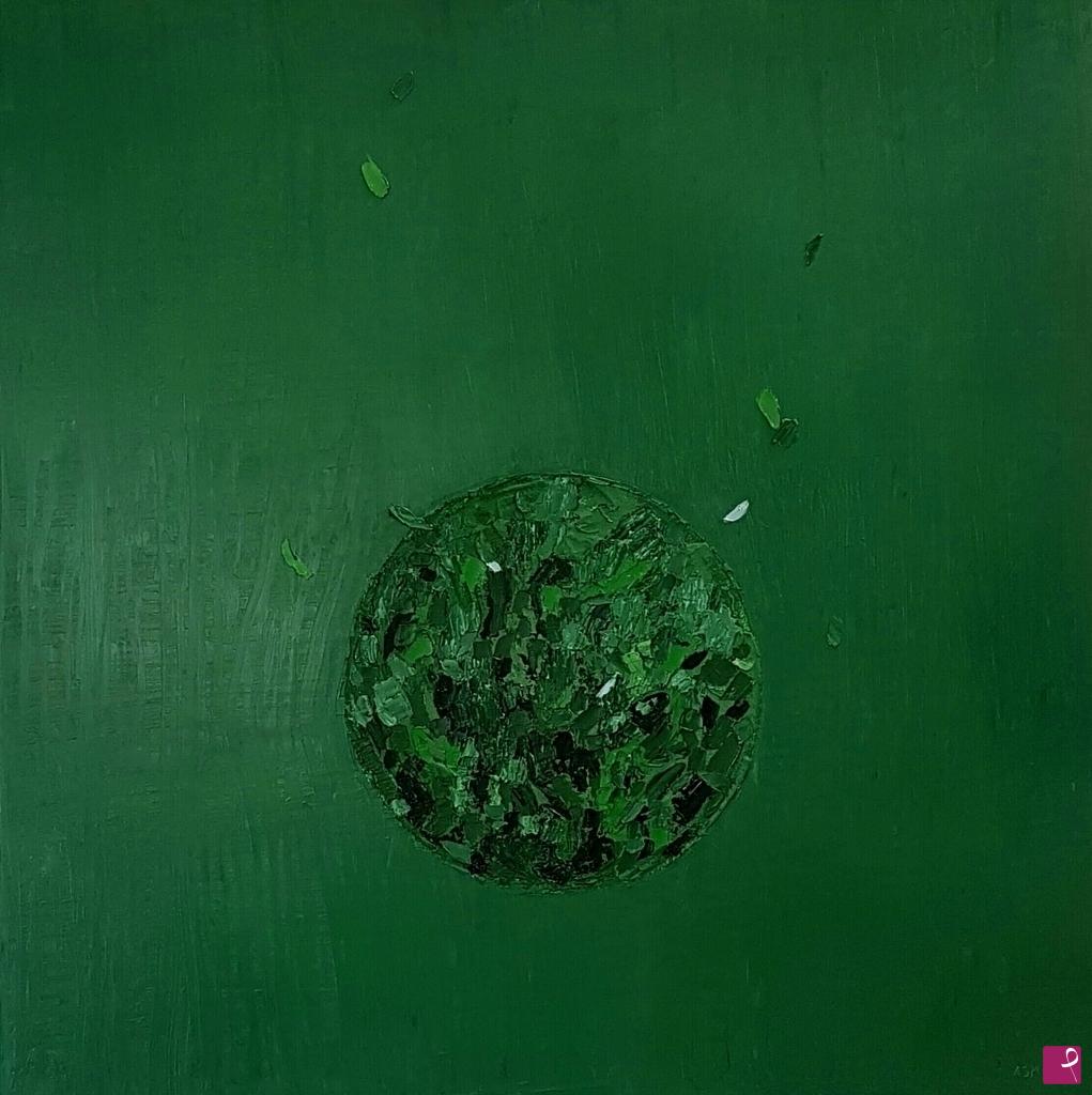 quadri in vendita online - cromatico verde - sfera