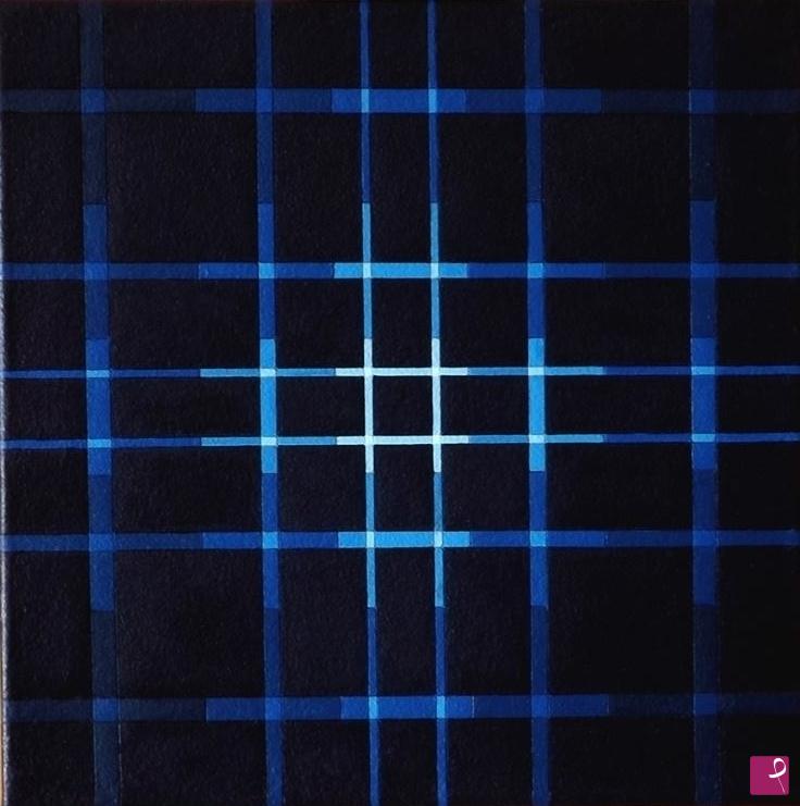 quadri in vendita online - Cromo-struttura in blu 5